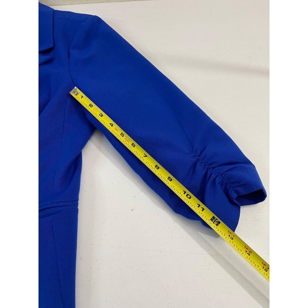 XOXO Women’s Royal Blue Suit Set Blazer XL Pants 12 Work Office - Picture 16 of 16